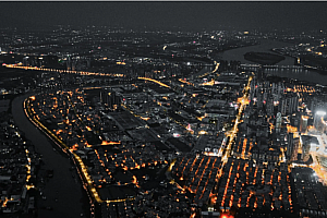 333个/城市夜景航拍超清高清视频素材/1080p横板