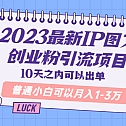 2023最新IP图文创业粉引流项目，10天之内可以出单 普通小白可以月入1-3万